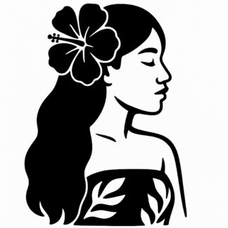 Sticker autocollant Fille Hinano Tahiti décoration decostickerstore - VGIT9W