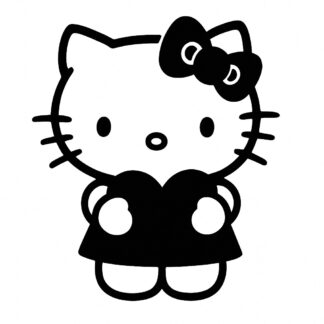 Sticker autocollant Hello Kitty love décoration decostickerstore - 1YWNAH