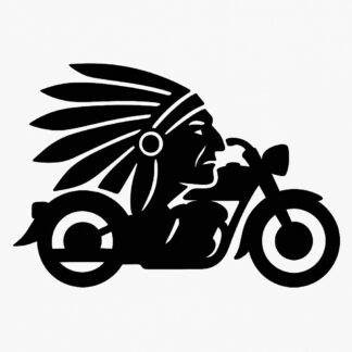 Sticker autocollant Logo moto Indian stylé décoration decostickerstore - OCAO4B