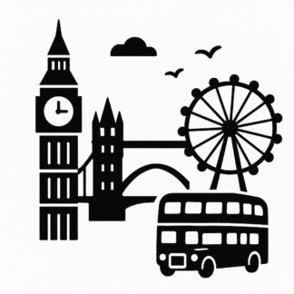 Sticker autocollant Londres décoration decostickerstore - U11GA5