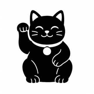 Sticker autocollant Maneki neko chat Japon décoration decostickerstore - TTXBUA