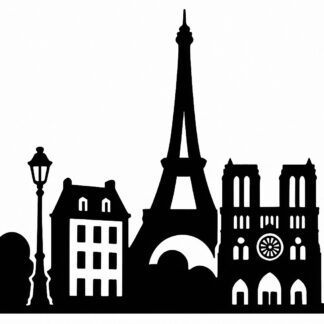 Sticker autocollant Paris décoration decostickerstore - SYWLFR