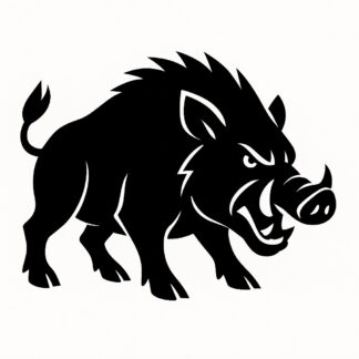 Sticker autocollant Sanglier furieux décoration decostickerstore - HX6IZQ