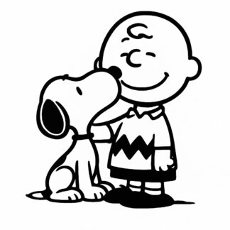 Sticker autocollant Snoopy et Charly décoration decostickerstore - 3EY5SK