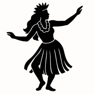 Sticker autocollant Tahitienne qui danse décoration decostickerstore - FVJSOT