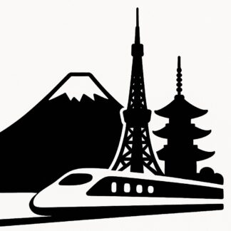 Sticker autocollant Tokyo décoration decostickerstore - PDJIR2