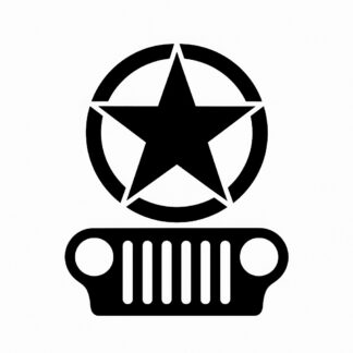 Sticker autocollant étoile Jeep stylée décoration decostickerstore - UW5J74