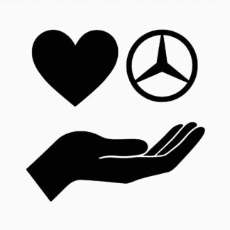 Sticker autocollant j"aime Mercedes décoration decostickerstore - WUFGDT