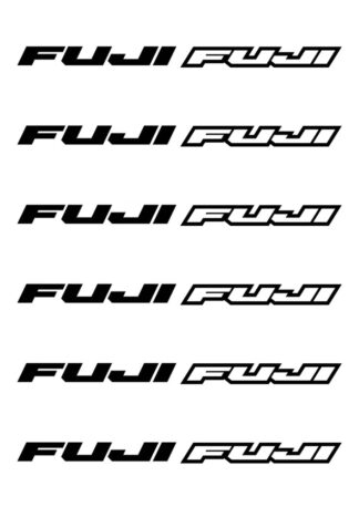 sticker autocollant vélo bike Fuji lot de 12 planche PXMJC
