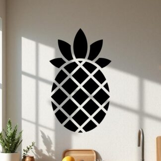 sticker autocollant ananas nourriture restaurant fleur 7 05EUC