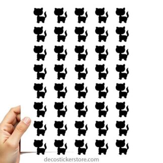 40 gommettes adhésives chat 09D01