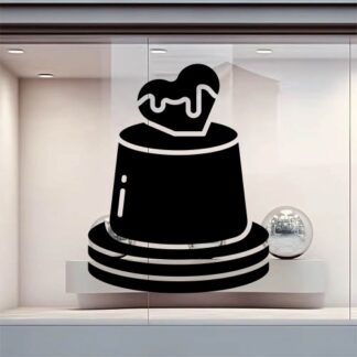 sticker autocollant vitrine gâteau nourriture boulanger restaurant 10 0EV13