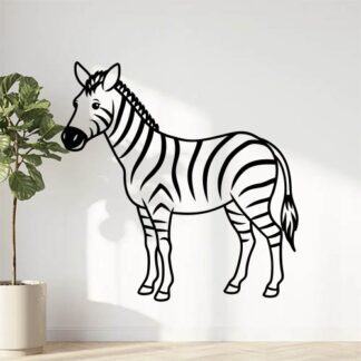 sticker autocollant zèbre animaux équidé 2 0QPX3