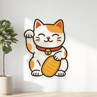 Autocollant Maneki neko chat Japon décoration decostickerstore - 1DFQPX