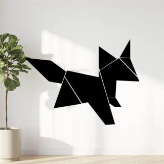 sticker autocollant animaux renard origami 6 1MXIQ