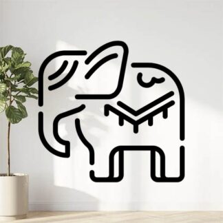 sticker autocollant animaux éléphant 10 1P6QT