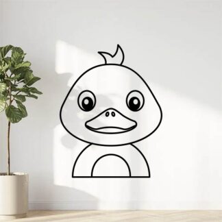sticker autocollant animaux canard 24D0T