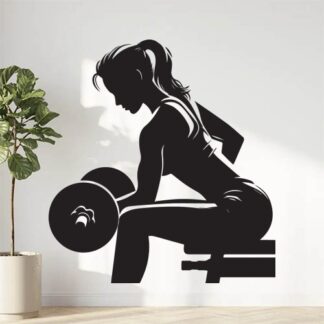 sticker autocollant musculation bodybuilder sport 8 2XQ3W