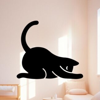 sticker autocollant animaux chat zen yoga 7 34J81