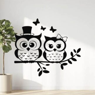 sticker autocollant Hibou chouette animaux oiseau 5 4BWZF