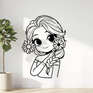 sticker autocollant Elsa reine-des-neiges Disney 3 4JDL1