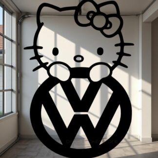 Sticker autocollant Hello Kitty volkswagen
