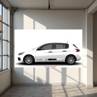 Lot de 2 bandes peugeot 308 couleur au choix