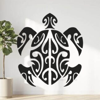Sticker autocollant tortue polynésienne