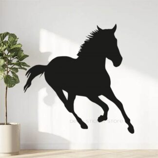 Sticker autocollant cheval ombre