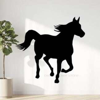 Sticker autocollant cheval ombre