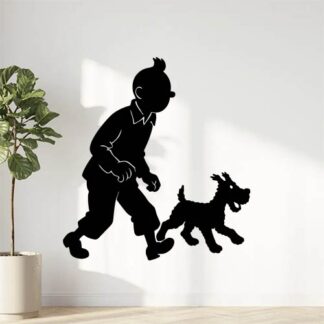 Sticker autocollant Tintin et milou décoration decostickerstore - 5HSMIH