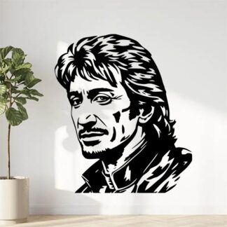 sticker autocollant célébrité Johnny-Hallyday 3 5OB2N