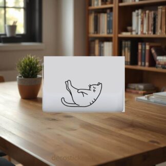 sticker autocollant MacBook yoga chat 60YQ7