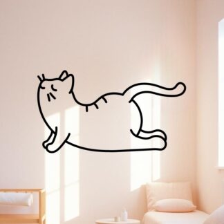 sticker autocollant Animaux chat zen yoga 3 61XJX