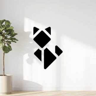 sticker autocollant animaux renard origami 4 6SWQ2