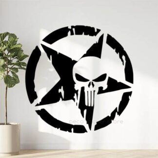 Sticker autocollant Etoile Punisher