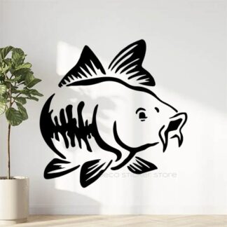 Sticker autocollant carpe