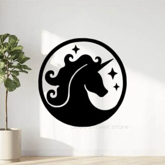 Sticker autocollant licorne 3