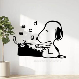 Sticker autocollant chien Snoopy
