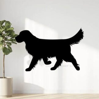 Sticker autocollant chien golden retriever