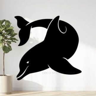 Sticker autocollant dauphin