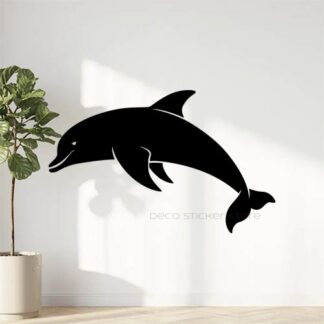 Sticker autocollant dauphin saute 2