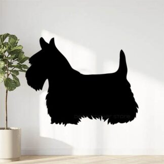 Sticker autocollant chien scottish