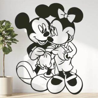 Sticker autocollant Mickey mouse et Minnie 50cm
