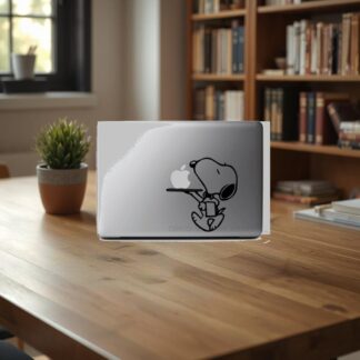 Sticker autocollant  Snoopy serveur pour MacBook pro