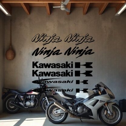 kit Stickers autocollant moto Kawasaki ninja