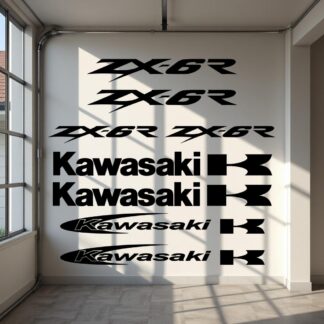 kit Stickers autocollant moto Kawasaki ZX 6R