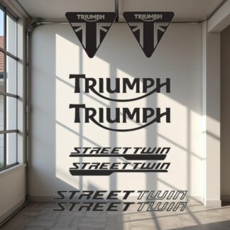 Kit stickers autocollant moto Triumph street twin modèle 1