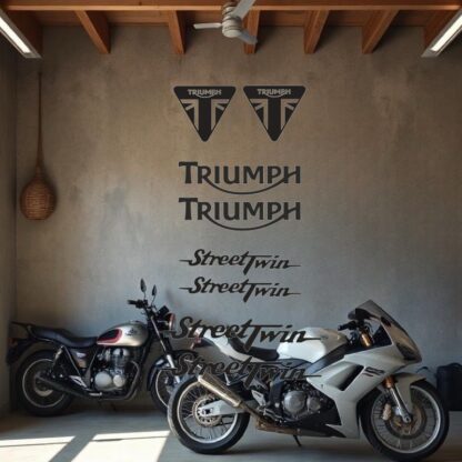 Kit stickers autocollant moto Triumph street twin modèle 2