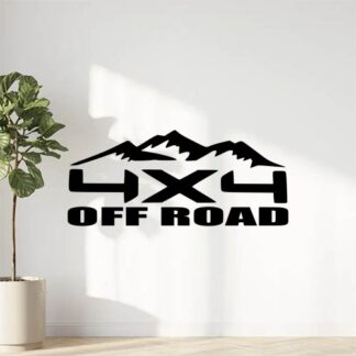 Sticker autocollant  montagne 4x4 off road